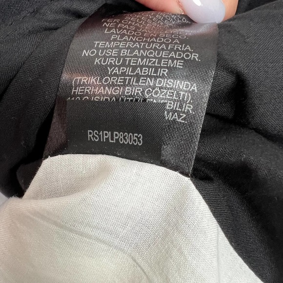 Tibi  Colorblock Moto Jacket Zip Up Long Sleeve Pockets Black/White - Picture 11 of 12